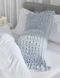 Beautiful lampshades and warm blankets, cute baskets and pretty decorated vases. Free Knitting Pattern For Easy Body Pillow Easy Knitting Patterns Loom Knitting Knitted Cushions