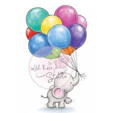 Tampon Dessin Wild Rose Studio Elephant Ballon Fete Anniversaire Dibujos De Elefantes Dibujo Animales Infantiles Dibujo De Elefante