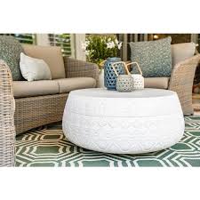 leisure made montgomery round concrete stone outdoor coffee table outdoor coffee tables stone coffee table white round coffee table