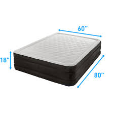 Air Comfort Deep Sleep Queen Raised Air Mattress With Built In Pump Puncture Resistant Walmart Com Air Mattress Mattress How To Make Bed