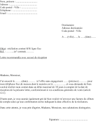 Lettre recommandée avec accusé de réception objet : Modele De Lettre Pour Resilier Une Ligne Telephone Fixe Chez Sfr