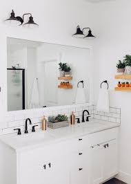 Matte Black And Gold Bathroom Accessories Bohemian Modern Master Bathroom Bathrooms Remodel Bathroom Interior Design Bathroom Interior