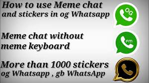 Version 0.4.7 new bot api, free for everyone. How To Use Meme Chat In Og Whatsapp How To Use Sticker In Og Whatsapp Gb Whatsapp Love Sticker Youtube