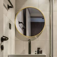 Pour l'aménagement et la décoration de votre salle de bain, centrakor sélectionne une large gamme d'accessoires, déco et meubles qui vous permettent de que vous ayez une grande ou une petite salle de bain, que vous optiez pour un style zen, scandinave, baroque ou wabi sabi, centrakor vous. Miroir Mural Rond De Style Simple Cadre En Aluminium Pour Salle De Bains Hotel Et Maison Maquillage Buy Miroir De Maquillage Cadre Miroir Mural Miroir De Salle De Bain Rond Product On Alibaba Com