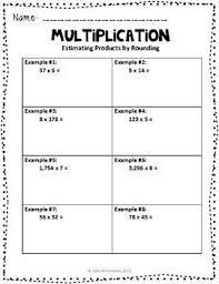 Estimating Products Free Guided Notes And Exit Quiz Complete Lesson Packet Estimate Products Teaching Multiplication Math Lessons