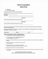 Entry Form Template Free Luxury 10 Talent Show Registration Form Samples Free Sample Templates Book Template Form