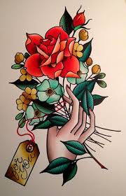 Pin By Cherry Lisa On Tattoos Traditional Tattoo Flowers Bouquet Tattoo Traditional Tattoo