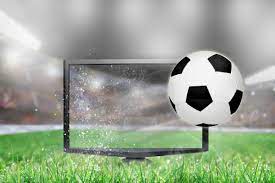 Soccer Football Flying Out Of Tv Screen In Stadium Stock Photo - Download  Image Now - Soccer, Simulator, Virtual Reality Simulator - iStock