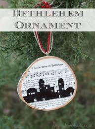 O Little Town Of Bethlehem Diy Christmas Ornament Lovely Etc Christmas Ornaments Diy Christmas Ornaments Christmas Ornaments To Make