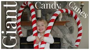 Christmas peppermint candy cane fence standee standup decoration decor scene setter cardboard cutout props. How To Make Giant Candy Cane Decorations Youtube