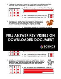This worksheet illustrates how gametes are formed from the parents and used to create a 4×4 punnet. Worksheet Squirrel Genetics With Monohybrid Crosses Part B Tpt