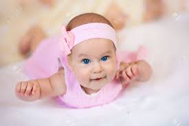 Cute Baby Girl In A Pink Dress Stock Photo Picture And Royalty Free Image Image 21728125