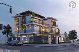 Mẫu thiết kế nhà villa sân vườn đẹp hiện đại mới nhất 2024 - 3B Design