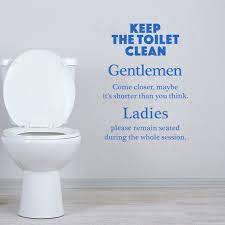 How to keep the toilet clean (poster). Stickers Keep The Toilet Clean Vinyl Wall Decor Wc Wall Art Decal Toilet Home Decor Wallpaper Poster House Decoration Wall Stickers Aliexpress