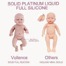 Vollence 36cm Realistic Real Baby Doll Pvc Free Full Body Silicone Baby Dolls More Like Real Kids Handmade Lifelike Soft Alive Baby Doll With Clothes Girl By Vollence Shop Online For Toys In The