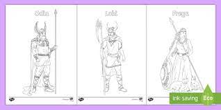 For boys and girls, kids and adults, teenagers and toddlers, preschoolers and older kids at school. Ks2 Viking God Colouring Sheets Teacher Made