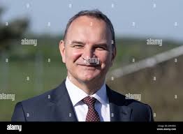 30 April 2024, Saxony, Boxberg: Tomas David, Deputy Chairman of EP Power  Europe, attends the opening of a ground-mounted photovoltaic system (PV  park) in front of the Boxberg power plant. The park