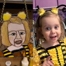 I finally got her and I'll have to have her chill with this handmade dress  until I get her a new outfit. She's too cute to just hide away due to two