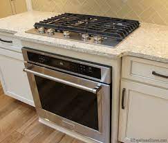 Maybe you would like to learn more about one of these? Wall Oven Built Into Base Cabinet With Gas Cooktop Above Kitchenaid Appliances By Village Home Tiny Kitchen Remodel Kitchen Renovation Kitchen Design Small