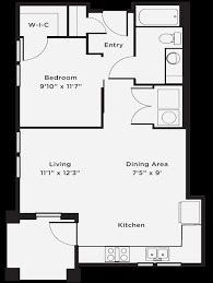 Most tiny home designs i've seen do not incorporate a whole lot of space for washers and dryers, and i never see. Studio 1 And 2 Bedroom Floor Plans The Whitfield Apartments Cincinnati