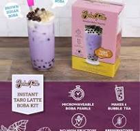 Amazon.com: Boba Fide Taro Latte Kit de té Boba para 6 ...