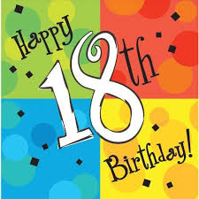 Maybe you would like to learn more about one of these? Cake Celebration Luncheon Napkin 3 Ply Happy 18th Birthday By 18th Birthday 7 18 16 Count 3 Ply Birthday Wishes For Kids Birthday Wishes Boy 18th Birthday