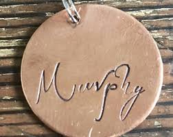 Please leave the following information in 'comments box' when check out, these info will be stamped on your dog tag. Pet Id Tags Etsy