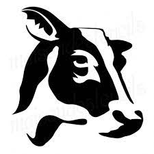 Cow Head Silhouette Profile 12x12 Stencil Silhouette Stencil Stencil Designs Animal Stencil