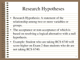 For example,in the university the number of national students is greater than the number of international students. Research Questions Variables And Hypotheses Part 2 Ppt Download