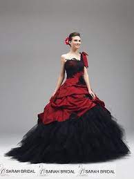 Custom Gothic Red Black Wedding Dresses Plus Size One Shoulder Bridal Ball Gowns Ebay Trouwjurk Zwart A Lijn Trouwjurk Zwarte Bruiloft