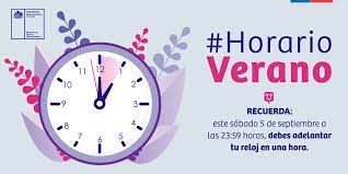 El cambio debe realizarse desde arica hasta la. Intendencia Rm Twitterissa Llega El Horarioverano Este Sabado 5 De Septiembre A Las 23 59 Hrs Debes Adelantar Una Hora Tu Reloj Sabiasque La Ley 8 777 Establece Este Cambio Horario Para