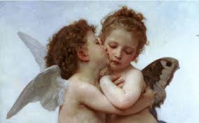 L Amour Et Psyche Enfants By William Adolphe Bouguereou Painting For Tee Shirt William Adolphe Bouguereau Cupid And Psyche Angel Art