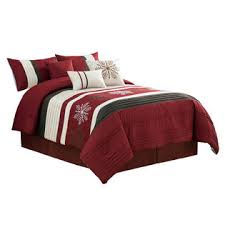 You may found one other burgundy and gold comforter set better design concepts. Hg Station 7 Pc Winter Wonderland Snowflake Embroidery Pleated Comforter Set Burgundy Red Beige Brown Queen