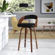 Armen living vienna counter height bar stool kitchen and dining , 26 brown/walnut, more color/size option. George Oliver Beahm Swivel 26 Counter Stool Reviews Wayfair