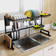 kitchen shelf organizer dish drying