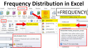 excel frequency distribution formula examples how to