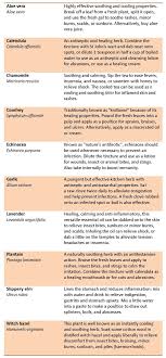 First Aid Chart Using Herbal Remedies Herbalism Herbs