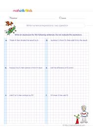 mixed operations math worksheets pdf for grade 5 multi step word problems 5th grade worksheets