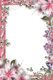 Cadres Et Bordures Page 828 Flower Frame Floral Border Design Flower Border