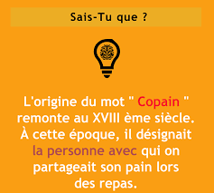 Sais Tu Que Origine Du Mot Copain Pensees Positives Saviez Vous Que Je Pense A Toi
