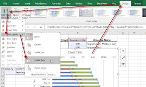 Excel 2016 Gantt Chart Add Data Labels Excel Dashboard