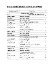 Check spelling or type a new query. Top Pdf Bacaan Bilal Saat Shalat Tarawih Dan Witir 123dok Com