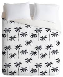 Buy solid navy 4 piece queen sheet set for arrow bedding collection: Little Arrow Design Co Watercolor Palm Tree Black Duvet Cover Set Tropical Duvet Covers And Duvet Sets By Deny Designs