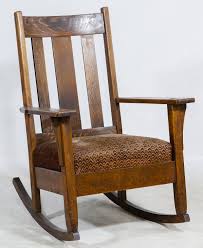 Mission Style Oak Rocking Chair Rocking Chair Chair Eames Rocking Chair