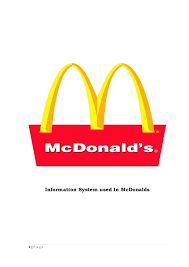 Information System Used In Mcdonalds