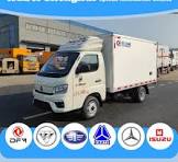 3 Ton Refrigerator Truck Meat Vegetable Transport Refrigerated Van Truck  Mini Gasoline Cooling Box Van Cargo Truck