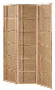 Room Divider 3 Panel Fabric In Lay Wooden Natural Finish Room Divider Metal Room Divider Divider