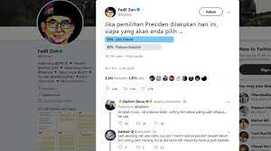 @rockygerung '' tulis fadli zon. Survei Fadli Zon Di Twitter Jokowi Kalahkan Prabowo Di Pilpres News Liputan6 Com