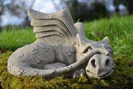 James Dragon Garden Ornament Gargoyle Sculpture Stone Statue Decorative Gift Statues Lawn Ornaments G Dragon Garden Stone Garden Statues Garden Ornaments