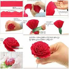 Pin Van Melina Aerts Op Bloemen Flowers Diy Papieren Bloemen Knutselen Bloemen Van Papieren Zakdoekjes Crepepapier Bloemen